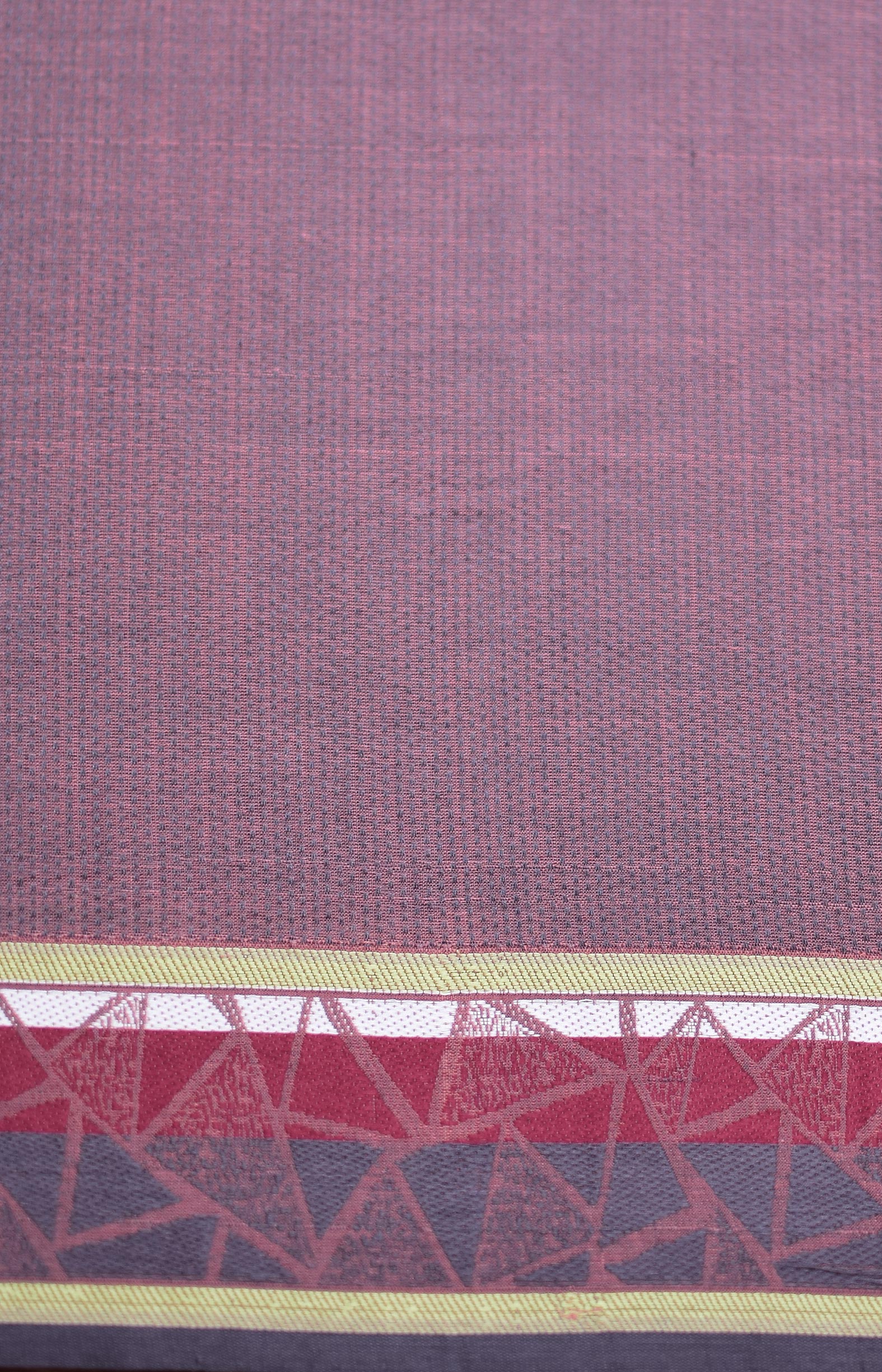 Purplish Pink, Handwoven Organic Cotton, Textured Weave , Jacquard, Work Wear, Butta Saree